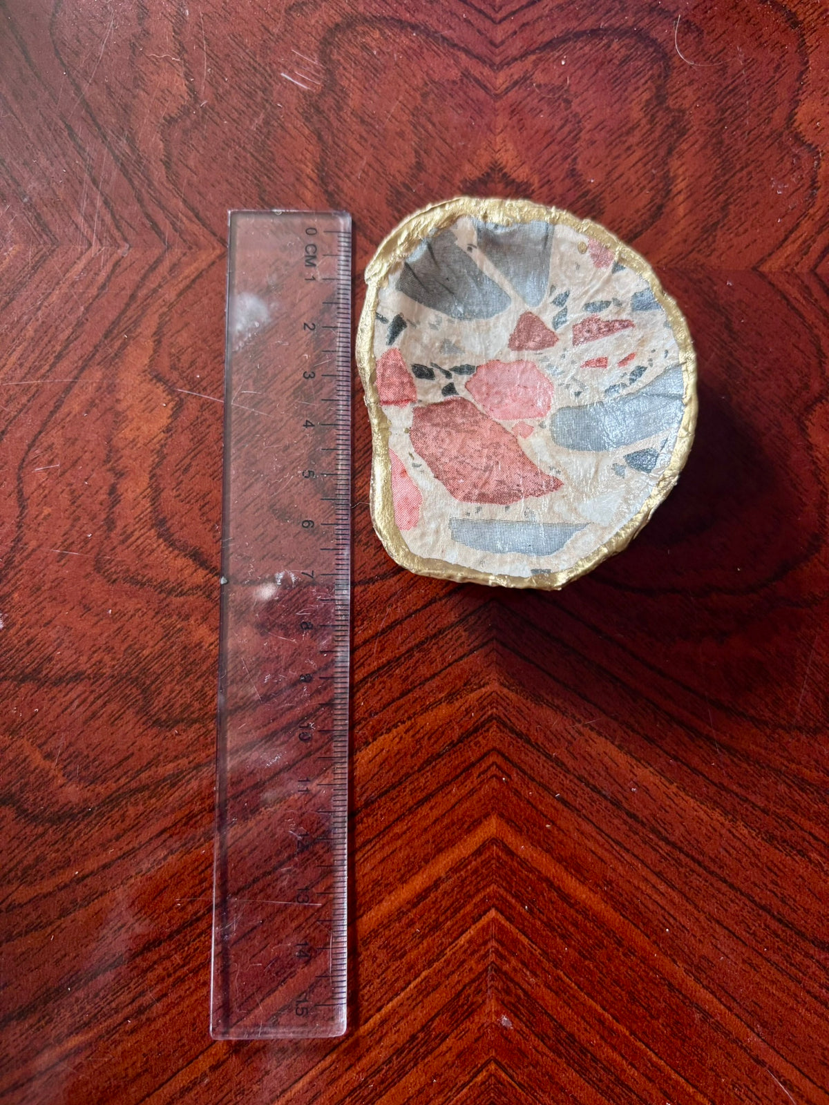 Decoupaged Shell - Stone