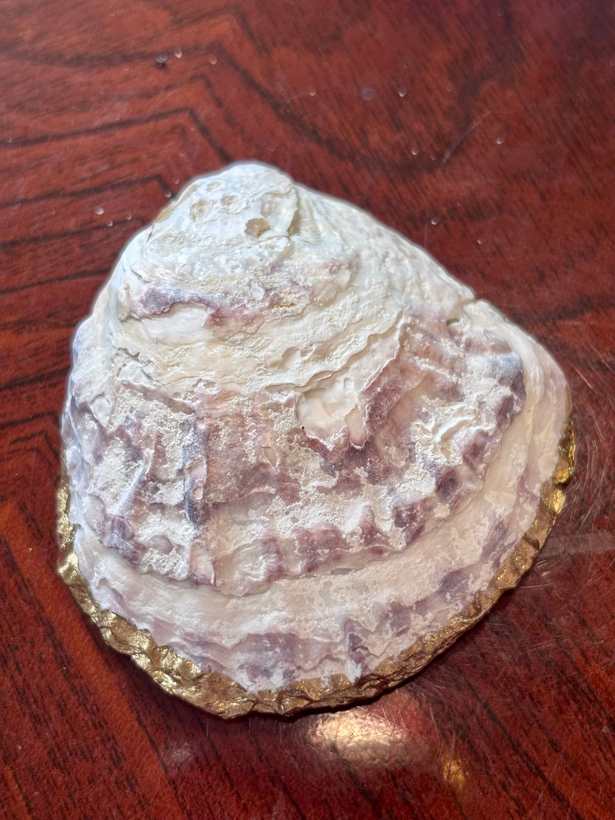 Decoupaged Shell - Flowers