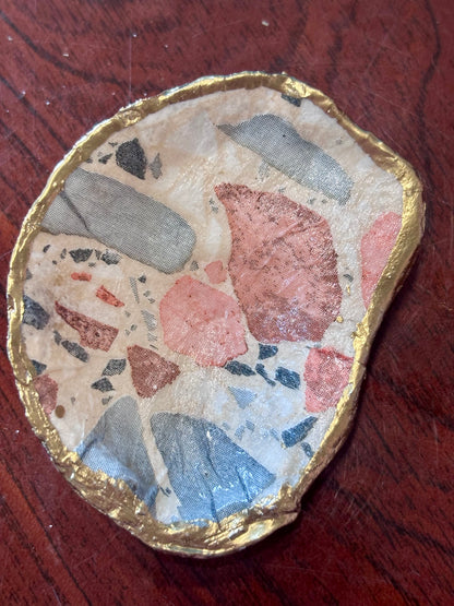 Decoupaged Shell - Stone