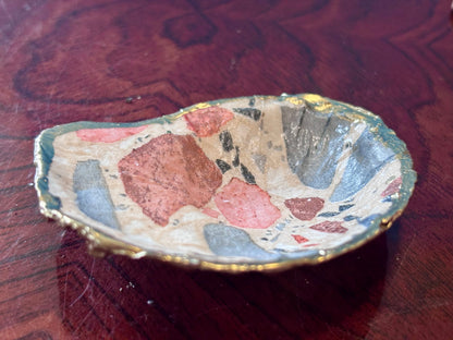 Decoupaged Shell - Stone