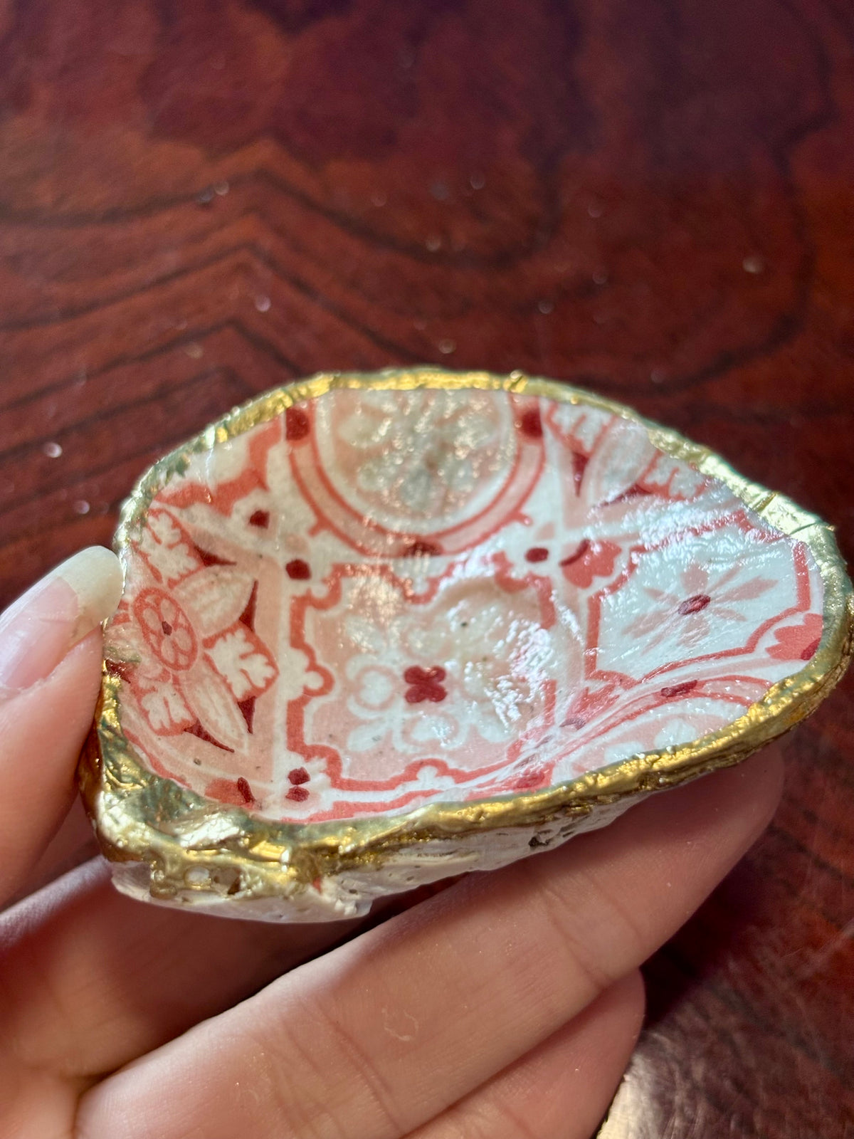 Decoupaged Shell - Mosaic