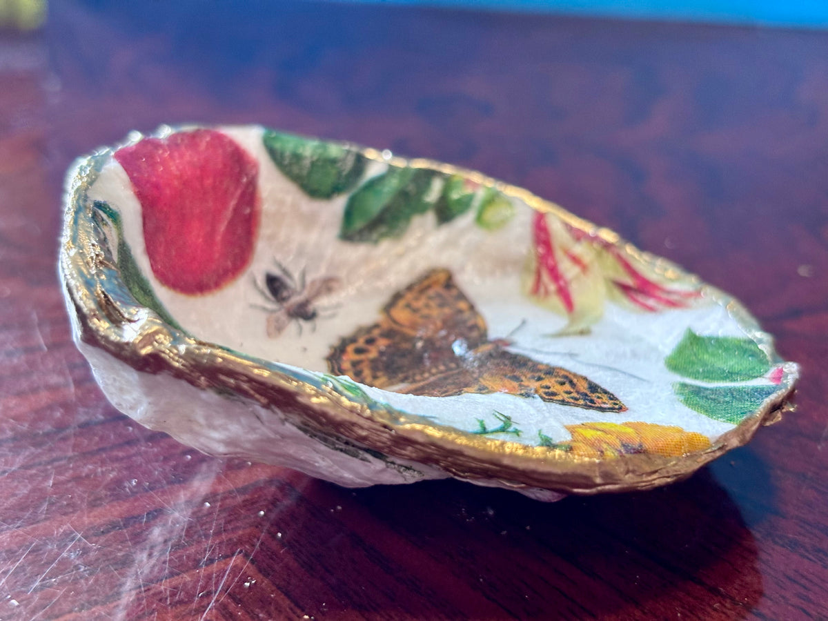 Decoupaged Shell - Butterfly