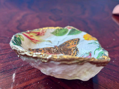 Decoupaged Shell - Butterfly