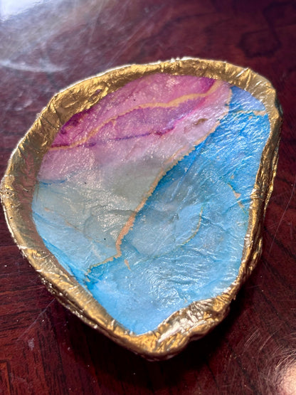 Decoupaged Shell - Marble