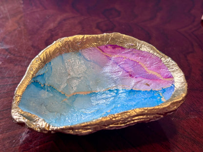 Decoupaged Shell - Marble