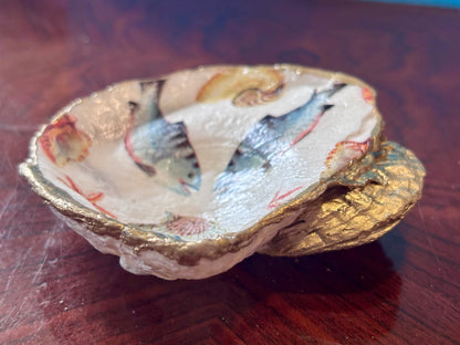Decoupaged Shell - Fish