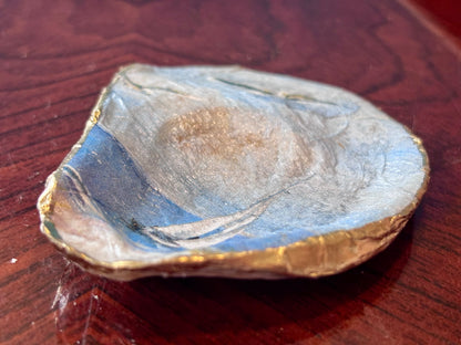 Decoupaged Shell - Sailing Boat