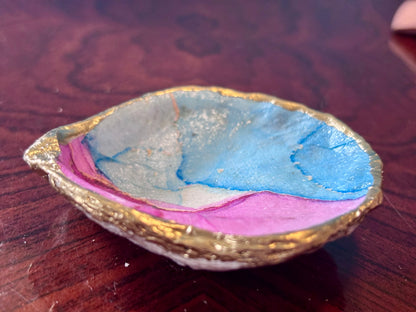 Decoupaged Shell - Marble