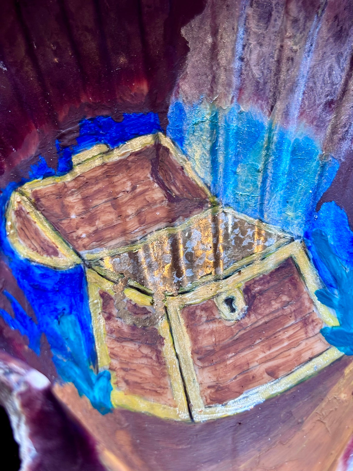 Hand-Painted Shell - Treasure Cave