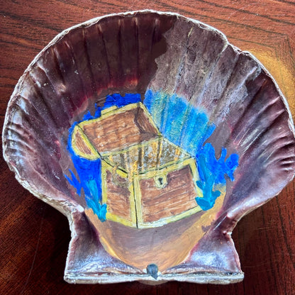 Hand-Painted Shell - Treasure Cave