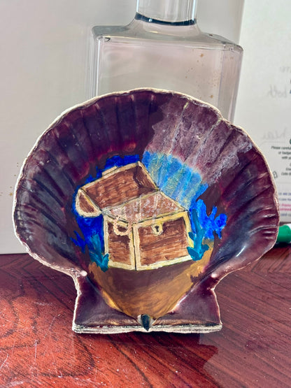 Hand-Painted Shell - Treasure Cave
