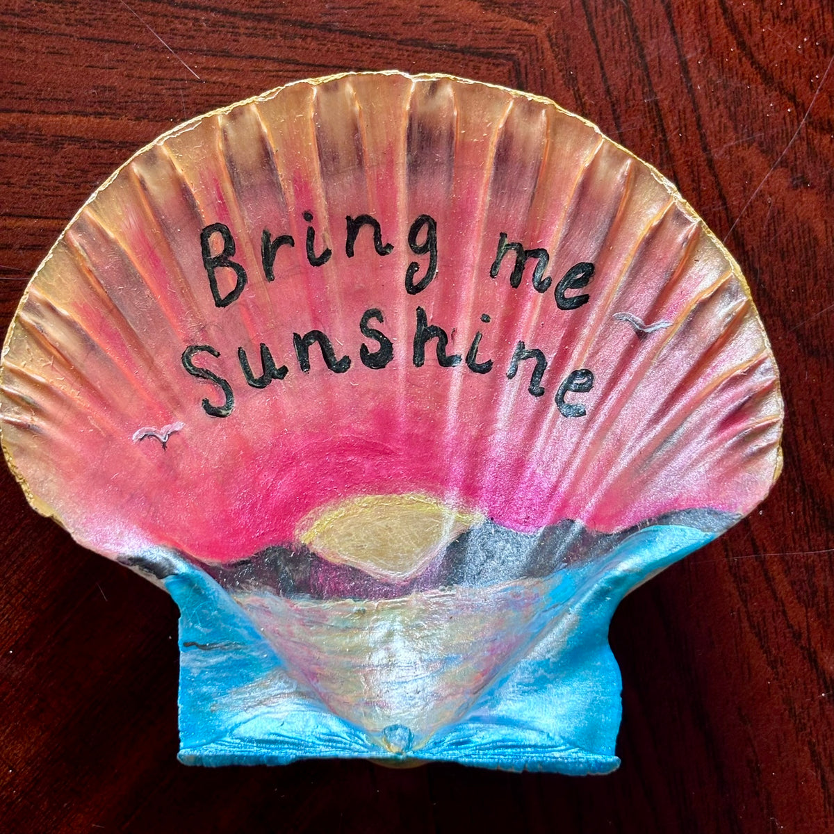 Hand-Painted Shell - Bring me Sunshine