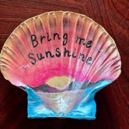Hand-Painted Shell - Bring me Sunshine
