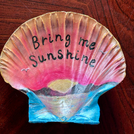 Hand-Painted Shell - Bring me Sunshine