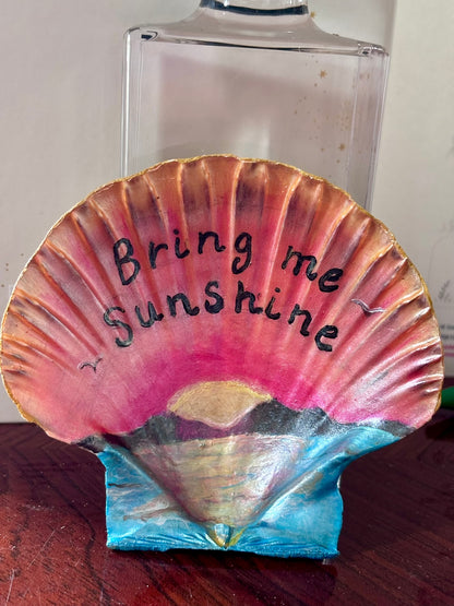 Hand-Painted Shell - Bring me Sunshine