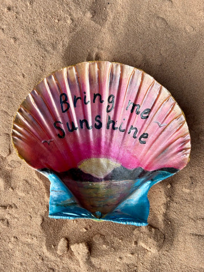 Hand-Painted Shell - Bring me Sunshine